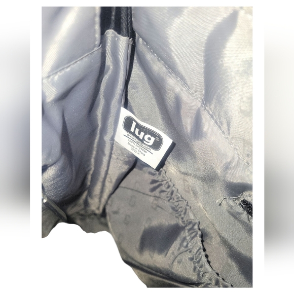 Lug Taxicab Black Pattern Quilted Purse Travel Storage Pockets Diaper Tote Bag - Picture 6 of 13